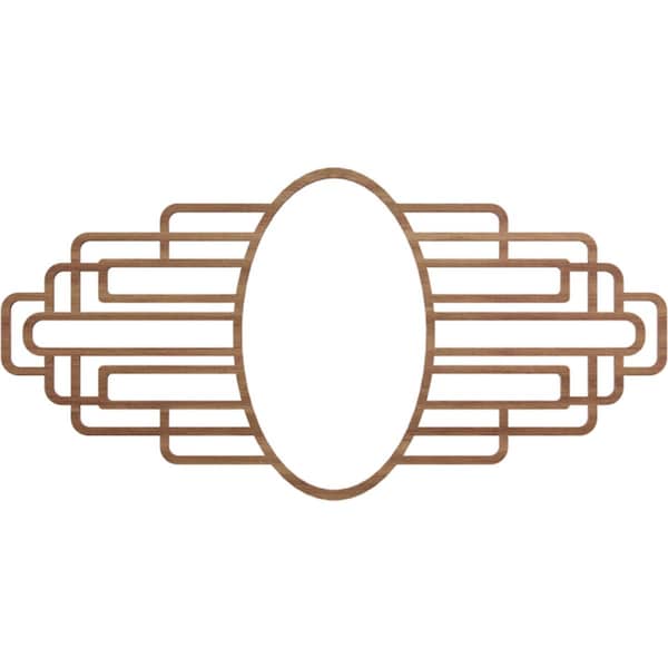 Ekena Millwork Elizabeth Wood Fretwork Pierced Ceiling Medallion, Walnut, 20"W x 10"H x 5 1/2"IW x 9 1/2"IH x 1/4"T CMWP20X10X0250EBWA - main